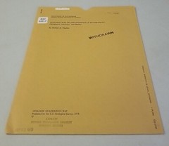 USGS Geologic Map Bonneville Quadrangle, Fremont County, Wyoming w/Sleeve