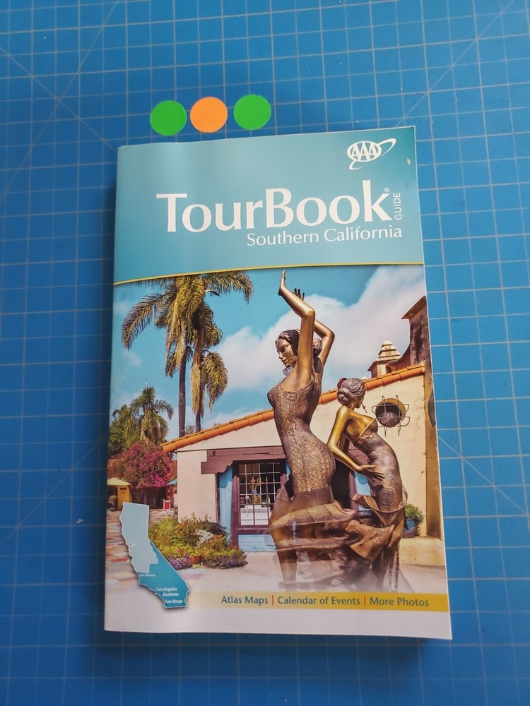 AAA Southern California TourBook Travel Guide Multicolor Trip Planning Road trip