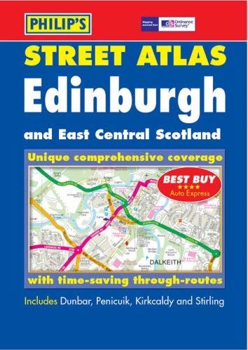 Philip’s Street Atlas Edinburgh and East Central Scotland Spiral bound Book The