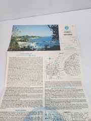 Vintage NRMA Road Map Sydney to Brisbane Pacific Hwy c1960s NSW QLD