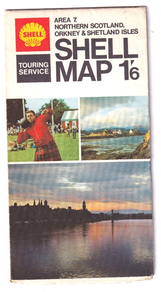 SHELL MAP Area 7: N. Scotland, Orkney & Shetland Isles (1968)