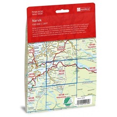 Norway Narvik map 10139 Norge-serien 1:50,000 topogrpahic walking hiking