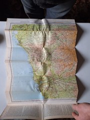 Tyneside, Bartholomew vintage map, Bartholomew Half-Inch contoured map