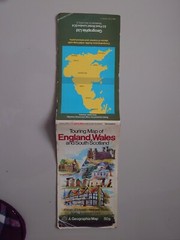 Vintage Geographia Touring Map England Wales Southern Scotland.