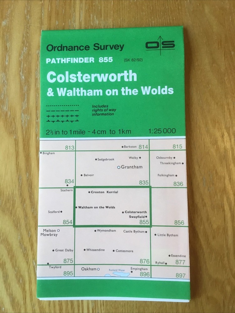 1987 Ordnance Survey Pathfinder Map 855 Colsterworth And Waltham On The Wolds
