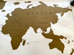 Maps International-Scratch World Map-Luckies of London 2010-VG+