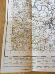 1946 Ordnance Survey One Inch Popular Edition Map 165 Weston-Super-Mare
