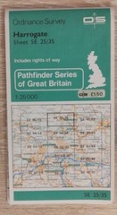 Ordinance Survey – Harrogate Sheet SE 25/35 Pathfinder Map (1980)