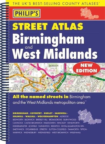 Philip’s Street Atlas Birmingham and West Midla… by Philip’s Maps Spiral bound