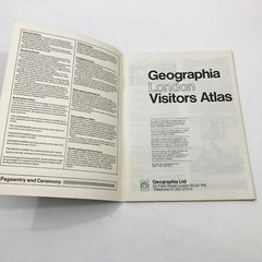Geogrphia London Visitors Atlas 1981-82 PB Vintage