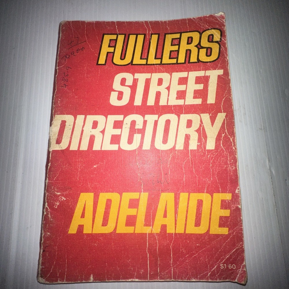 Fullers Street Directory Adelaide and Suburbs 1972 vintage maps reference guide