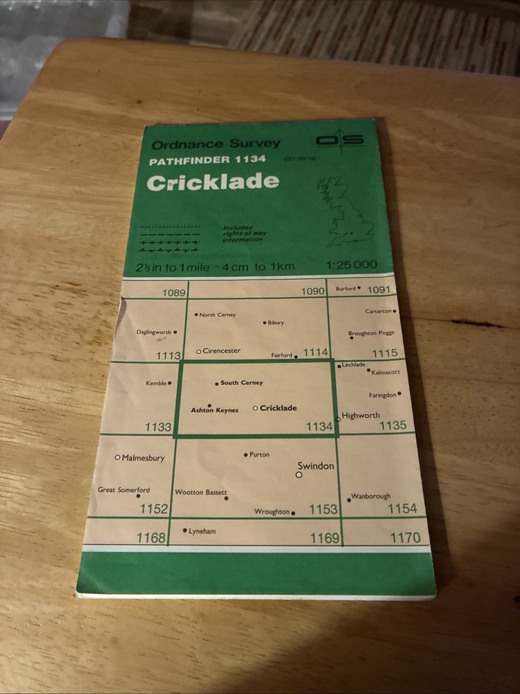 Cricklade: Sheet 1134 (Pathfinder Maps) – Ordnance Survey