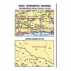 Spain map 1040: Zafarraya (18-43) hiking walking topographic 1:50K