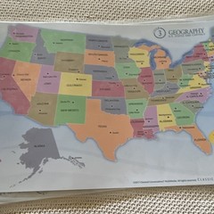 THREE Classical Conversations Cycle 3 Trivium at the Table US Geography Map 2017