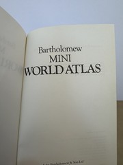 Bartholomew Mini World Atlas 1980 Hardcover Vintage Map Book Reference Geography