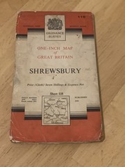 Ordnance Survey One Inch Map Sheet 118 Shrewsbury 1961 Seventh Series OS Vintage