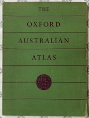 Oxford Australian Atlas. Malbourne, 1957. Vintage Pop & Census Info 1954-1956