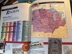 Set of 4 Harcourt Brace Atlas Intermediate Social Studies & Geography Paperback