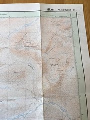 1976 Ordnance Survey Pathfinder Map 221 NH01/11 Upper Glenshiel (inc Beinn Fhada
