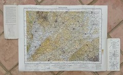 ORDNANCE SURVEY MIDLANDS Sheet 8 CLOTH QUARTER INCH MAP OF GREAT BRITAIN – 1946