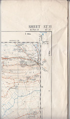 Ordnance Survey 1:25,000 First Series Map Sheet ST 35 Brent Knoll