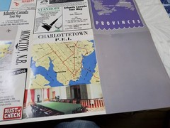 ❤️Vintage 1991❤️Atlantic Provinces Maritimes at a Glance Map❤️RARE PLEASE LOOK❤️
