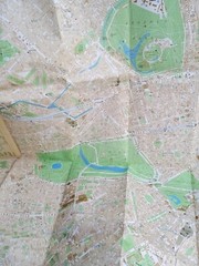 Vintage Bartholomew National Map Central London Pocket Map Dated 1977 folded