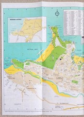 3 Street Maps of Newquay, Cornwall.