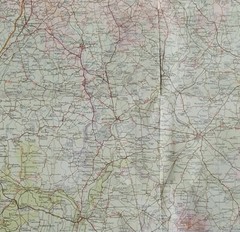 Bartholomew Half-Inch Contoured Map, Sheet 19: Warwickshire (1967).