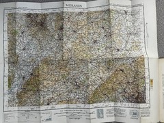 Job lot of 14 vintage maps, including Bartholomew’s Half Inch Cloth Maps