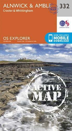 Alnwick and Amble, Craster and Whittingham (Map) OS Explorer Active Map