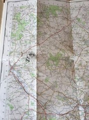 1960 Ordnance Survey One Inch Seventh Series Cloth Map 179 Bournemouth