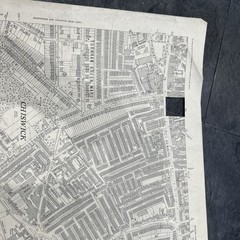 Ordinance Survey 25 Inch To The Mile Large Scale Map 1938. Chiswick. London