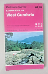 West Cumbria OS Ordnance Survey Landranger Map No 89 1991