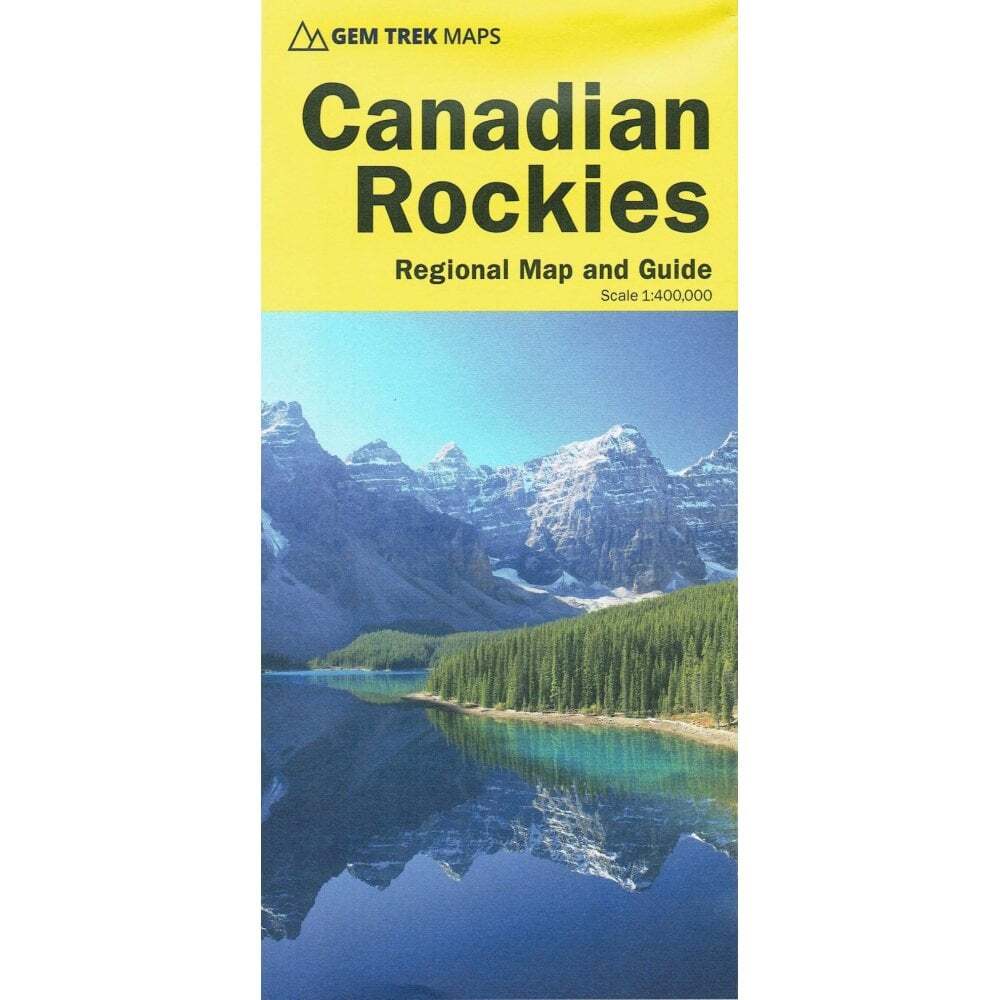 Canada 1:400k Gem Trek Canadian Rockies Regional Map and Guide