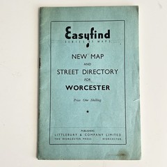 Worcester Street Map Easyfind Series of Maps, Littlebury & Co England