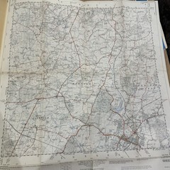 HORSHAM WARNHAM Ordnance Survey Sheet TQ13 1:25000 1948 National Grid Surrey