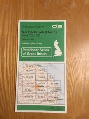 1985 Ordnance Survey Pathfinder Map 862 TG 22/32 Norfolk Broads North