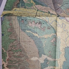 USGS Geologic Maps of Rapid City West & East Quadrangle Pennington County 1969 +