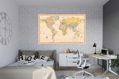 150×100cm World Map Poster School Home Decor Educational Tool Aid
