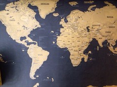 Scratch map of the world Luckies Deluxe Travel edition. 16.5”x 11.7” In tube