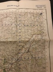 BRECON, Sheet 141, 1952 OS Ordnance Survey One Inch One Mile Map Seventh Series