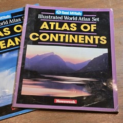 Rand McNally Illustrated World Atlas Set 1993 Newsweek Oceans Continents