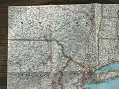 Vintage NATIONAL GEOGRAPHIC 1962 MAP US Washington To Boston 25” X 38” Ex++