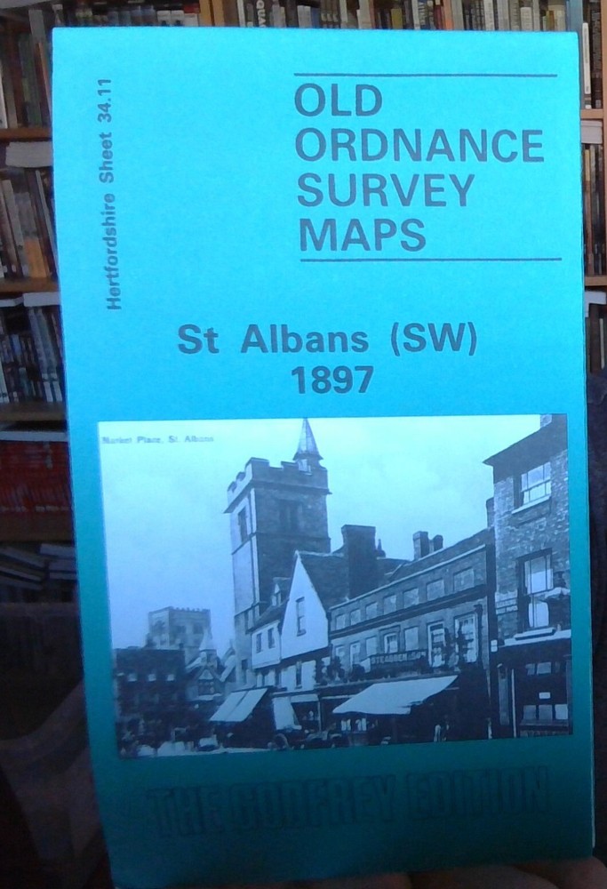MAP OF St Albans (South West) 1897 HERTFORDSHIRE SHEET 34.11 NEW 9780850542387