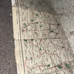 BACON’S CYCLING & MOTORING MAP. LAKE DISTRICT WITH INDEX Cambridge old rare