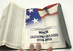 Vintage THE GREAT AMERICAN ROAD ATLAS w Case BUICK Olympic Games 1904-1988