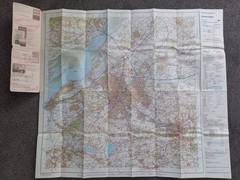 LANDRANGER OS 1:50,000: BRISTOL, BATH & SURROUNDING AREA, SHEET 172, 1990
