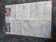IDAHO – 1961 Texaco USA Gas Station Map 1 inch = 23 Miles approx.