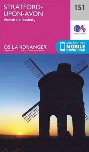 Stratford-Upon-Avon, Warwick & Banbury (Map) OS Landranger Map